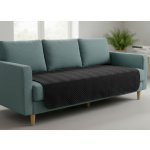 Mybesthome Přehoz na sedačku pohovku SAMUEL černá 170x210 cm – Zboží Dáma
