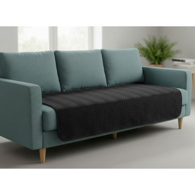 Mybesthome Přehoz na sedačku pohovku SAMUEL černá 170x210 cm – Zboží Dáma