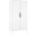 Skandica Merlin Bílá lakovaná 160 x 80 cm – Sleviste.cz