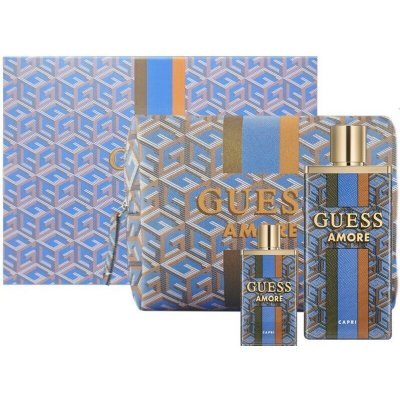 Guess Amore Capri EDT 100 ml + EDT 7,5 ml + kosmetická taška – Sleviste.cz