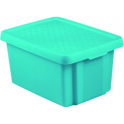 Curver Úložný box s víkem ESSENTIALS 16 l, modrá – Zboží Mobilmania
