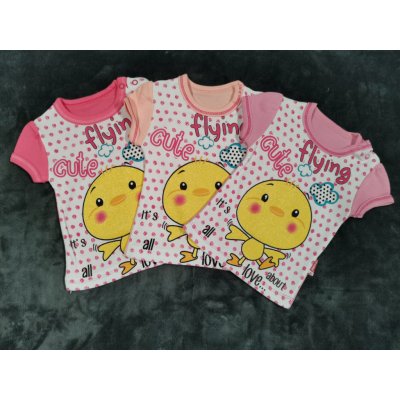 Ostatní Tričko pro miminko Pabbuc Cute Flying růžové – Zboží Dáma