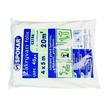 Spokar 8300053200 - Zakrývací fólie 4 x 5 m, LDPE 40µ EXTRA