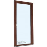 Kömmerling balkonové dveře 70 AD OS levé ořech/ořech 90 x 240 cm oboustranná klika + FAB + hliníkový práh – Hledejceny.cz