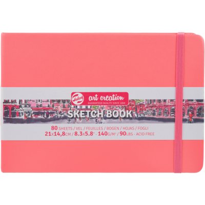 Talens Art Creation Skicák Art Creation v pevné vazbě Coral Red V 21 x 14,8 – Sleviste.cz