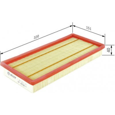 Vzduchový filtr BOSCH 1 457 433 317 – Hledejceny.cz