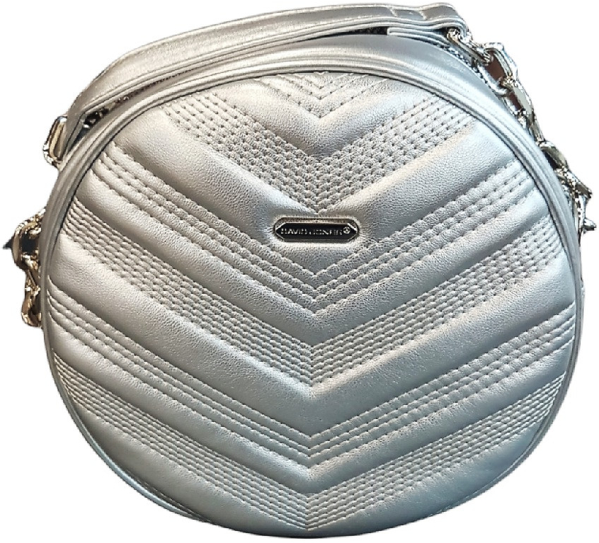 David Jones dámská kabelka crossbody stříbrná 6729-1A Silver