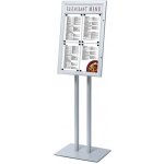 Jansen Display Volně stojící MENU vitrína 4 x A4 s LED osvětlením – Zboží Živě