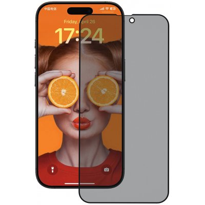 ANANK ochranné sklo 2.5D Privacy pro iPhone 16 černé 162132 – Zboží Živě