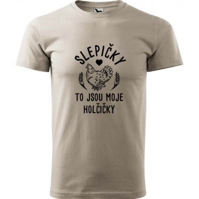 Hobbytriko tričko Slepičky to jsou moje holčičky béžová – Hledejceny.cz