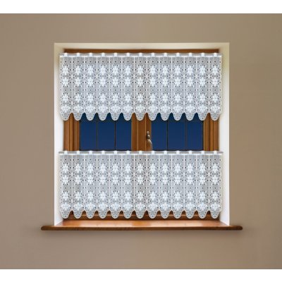 Dekorační vitrážová žakárová záclona PITTER 30 bílá 300x30 cm (cena za spodní díl) MyBestHome – Sleviste.cz
