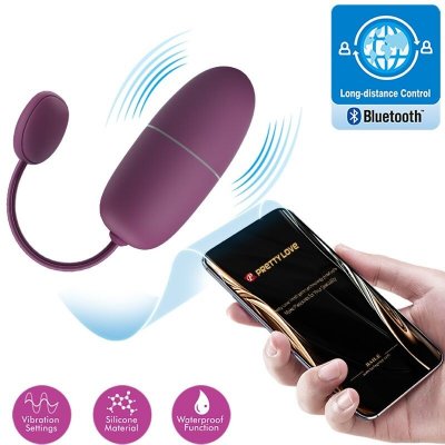 Pretty Love Nymph Vibrating Egg with App Global Remote Control Series Purple – Sleviste.cz