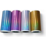 TP5725STHOLO Samolepící metalický termo papír pro minitiskárny, šířka 57mm, průměr 25mm, 4 barvy, 4 roličky – Zboží Živě