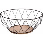 Atmosphera Košík kovový černý 28 cm – Zboží Mobilmania