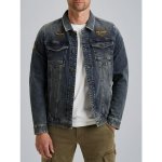 PME Legend Denim jacket with badges modrá – Sleviste.cz