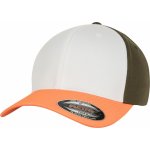 Flexfit 6 panelová vlněná česaná Flexfit 6277T/6277TT neon orange-white-olive – Zboží Mobilmania