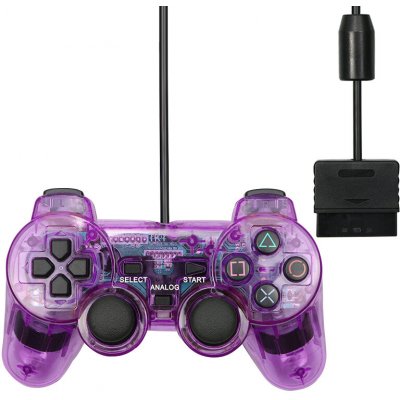PSko Drátový ovladač pro PS1 a PS2 fialový 8946 – Zboží Mobilmania