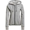 Dámská mikina adidas HOODED TRACK TOP šedá Bílá Černá dámská mikina