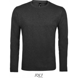 SOL's Collection tričko Imperial LSL Men dlouhý rukáv pánské COT-252074r6401 Melír charcoal