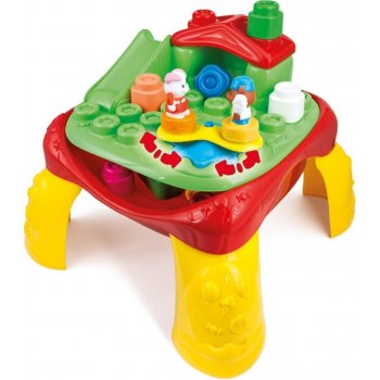 Clementoni Veselý hrací stolek s kostkami a zvířátky
