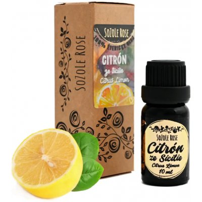 SoZoLe Rose Éterický olej Citrón ze Sicilie destilovaný 10 ml – Hledejceny.cz