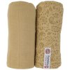 Plenky Lodger Swaddler 120 x 120 cm Flower Tribe Sand set 2 ks