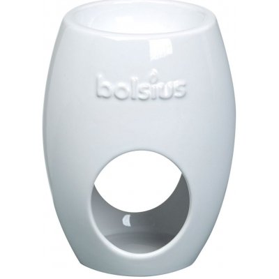 Bolsius aroma lampa na vonné vosky oválná keramika bílá – Hledejceny.cz