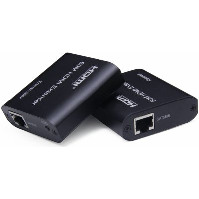 PremiumCord HDMI extender na 60m FULL HD 1080p přes jeden kabel Cat5e/6/6a/7, EDID nastavení KHEXT60-7