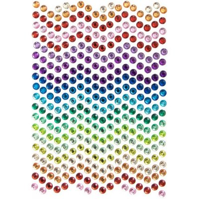 DP Craft Samolepicí kamínky v duhových barvách 6mm, 337ks – Hledejceny.cz