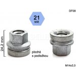 Kolová matice M14x2,0 otevřená s plochou podložkou, Ford, klíč 21, DF08, výška 24