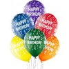 Godan Latexové balonky Happy Birthday barevný mix