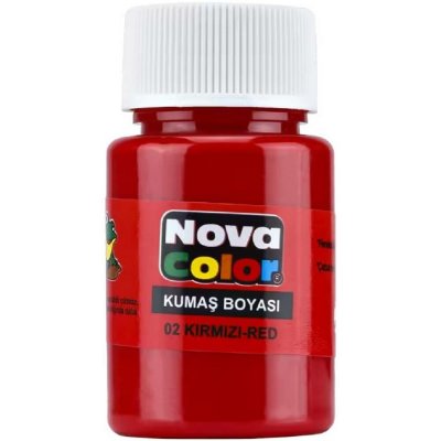 NOVA COLOR barva na textil červená 30 ml – Sleviste.cz
