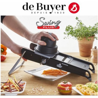 Struhadlo Mandolína SWING PLUS černá - De Buyer – Sleviste.cz