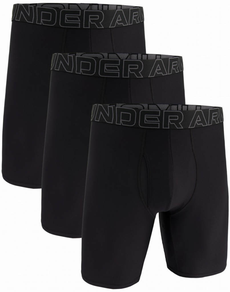 Under Armour M UA Perf Tech 9in-BLK černé 3 kusy