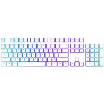 Endorfy PBT Pudding Onyx keycaps 104 ks bílé EY0E003 – Zboží Živě