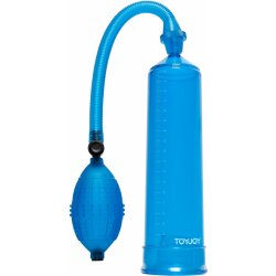 ToyJoy Power Pump Blue - Vakuová pumpa na zvětšení penisu modrá Modrý