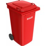 Sulo Umwelttechnik GmbH Popelnice plastová 240 l červená – Zboží Dáma