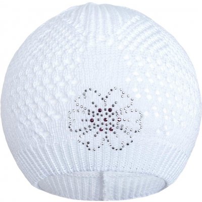 NEW BABY Pletená čepička New Baby kytička fialová – Hledejceny.cz