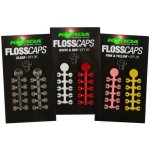 Korda Zarážky na nástrahu Floss Caps White / Red – Zbozi.Blesk.cz
