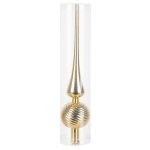 MagicHome Ozdoba Vánoce 1 ks 28 cm špic zlatý na vánoční stromek ST8091083 – Hledejceny.cz