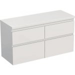 Koupelnová skříňka pod umyvadlo Jungborn TRENTA bílá lesklá 116,7 x 64,6 x 44,5 cm – Zboží Dáma