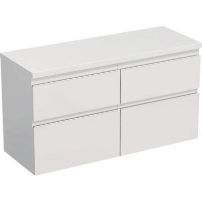 Koupelnová skříňka pod umyvadlo Jungborn TRENTA bílá lesklá 116,7 x 64,6 x 44,5 cm – Zboží Dáma