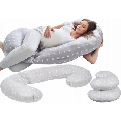 Těhotenský povlak na polštář Babymam šedý – Zboží Dáma