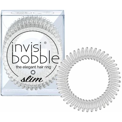 Tenká spirálová gumička do vlasů Invisibobble Slim Crystal Clear - čirá, 3 ks (IB-SL-PC10002-2) – Zboží Dáma