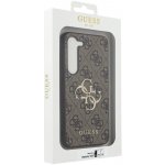 Pouzdro Guess PU 4G Metal Logo Samsung Galaxy S23 hnědé – Sleviste.cz