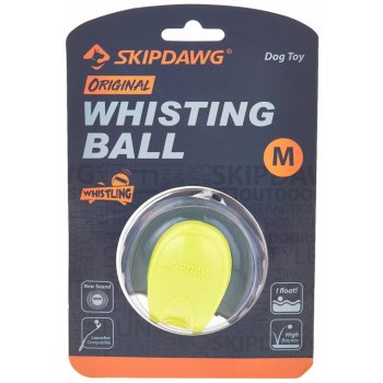 GiGwi Skipdawg plovoucí + hvízdací míček, 6,4 cm