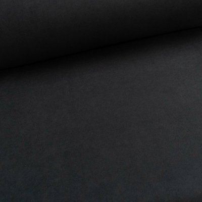 TextilCentrum.cz Potahová látka na stropnici do auta AUTOMOTIVE HEADLINER VELUR BLACK, černá s chloupkem a molitanem, mesh lining, š.180cm (látka v metráži) – Zboží Dáma