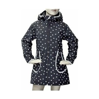 Softshellový kabát s reflexními srdíčky 0104 černý – Sleviste.cz