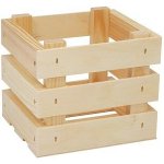 Vlnka Dřevěná úložná bedýnka – Sleviste.cz