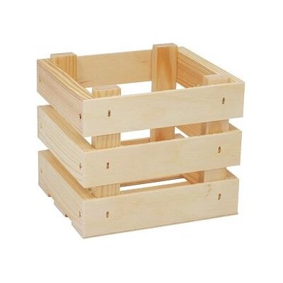 Vlnka Dřevěná úložná bedýnka – Sleviste.cz